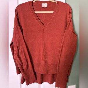 Kerisma Rust Red V-Neck Sweater